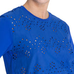Polera Algodón Orgánico Mujer Lates Azul Rockford