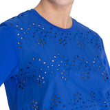 Polera Algodón Orgánico Mujer Lates Azul Rockford