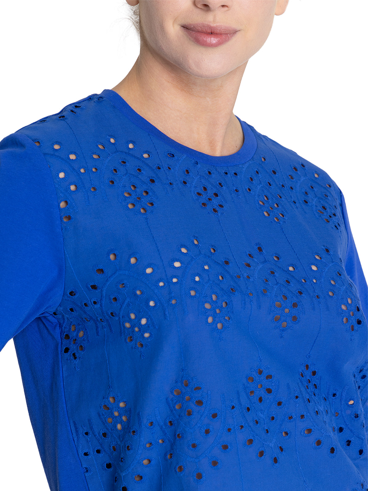 Polera Algodón Orgánico Mujer Lates Azul Rockford