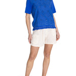 Polera Algodón Orgánico Mujer Lates Azul Rockford