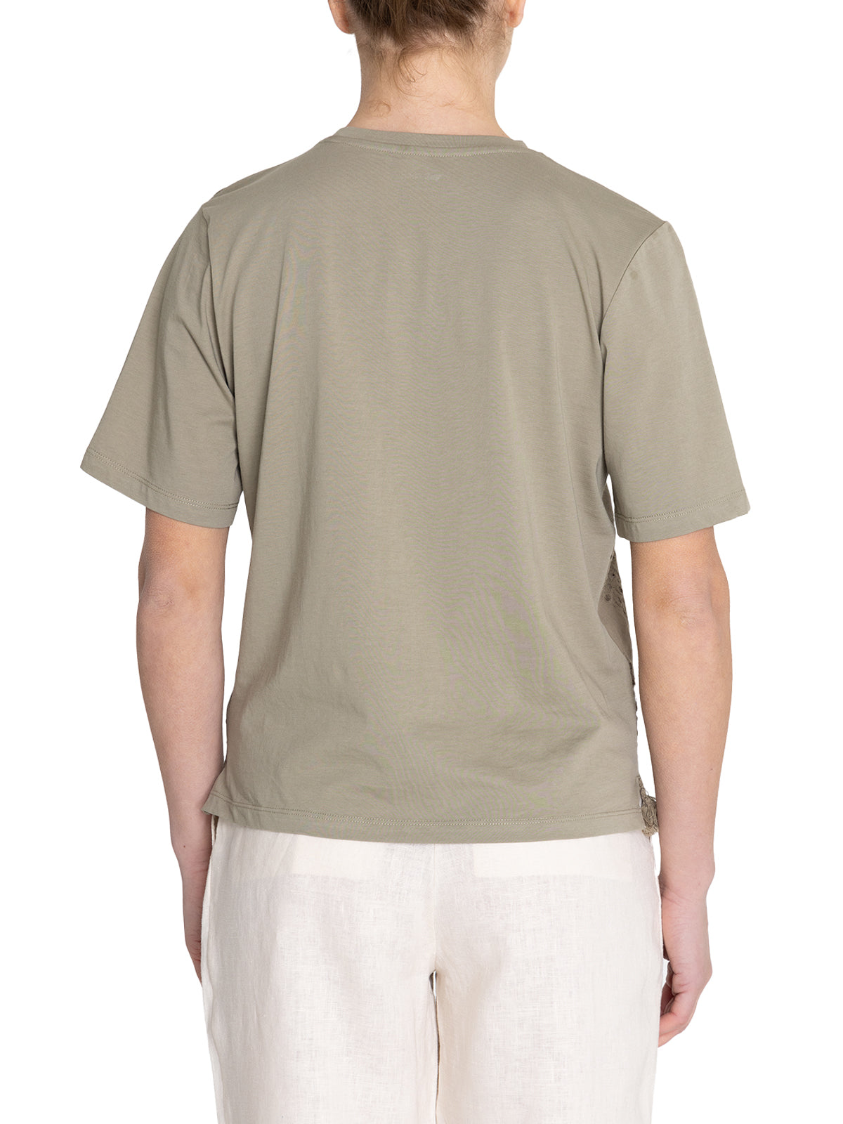 Polera Algodón Orgánico Mujer Lates Verde Rockford