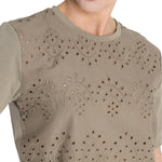 Polera Algodón Orgánico Mujer Lates Verde Rockford