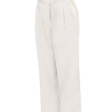 Pantalón Lino Orgánico Mujer Ava Beige Rockford