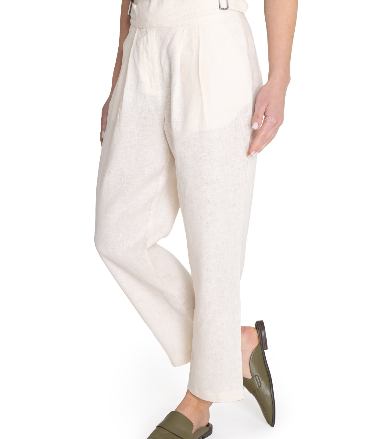 Pantalón Lino Orgánico Mujer Ava Beige Rockford