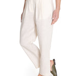 Pantalón Lino Orgánico Mujer Ava Beige Rockford