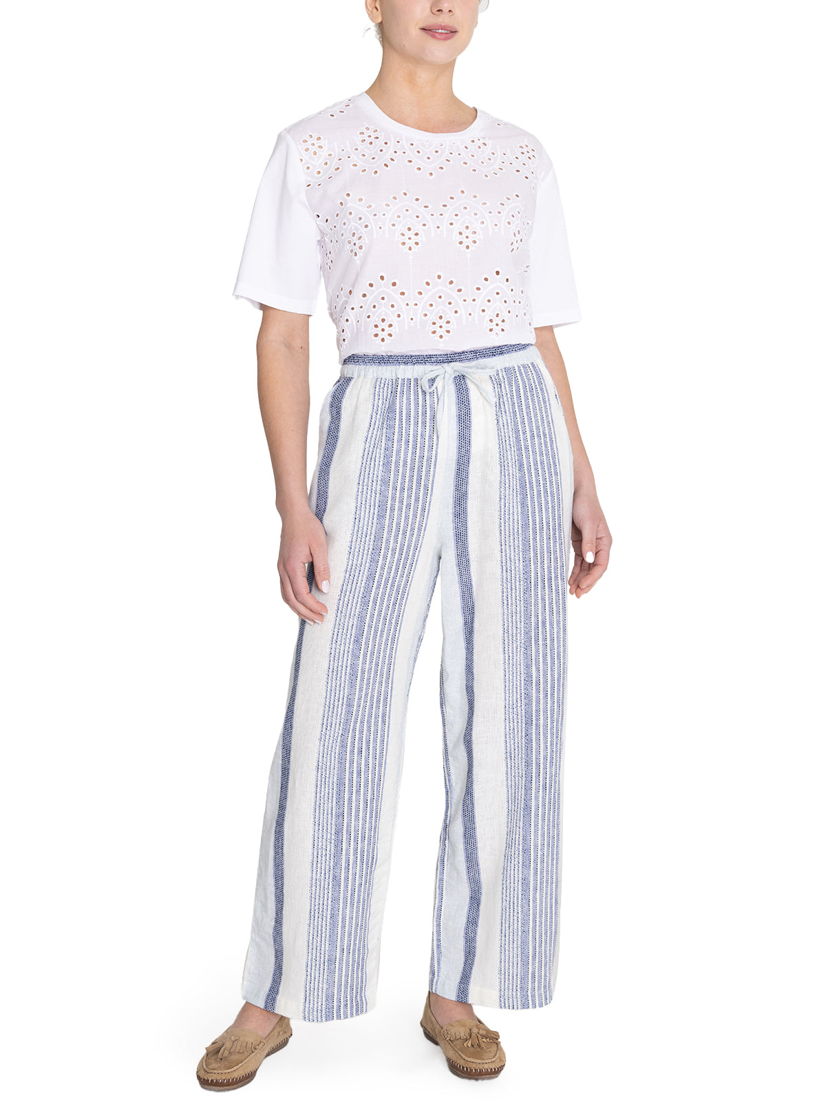 Pantalón Algodón Orgánico Mujer Kien Azul Rockford