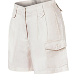 Short Lino Orgánico Mujer Rout Beige Rockford