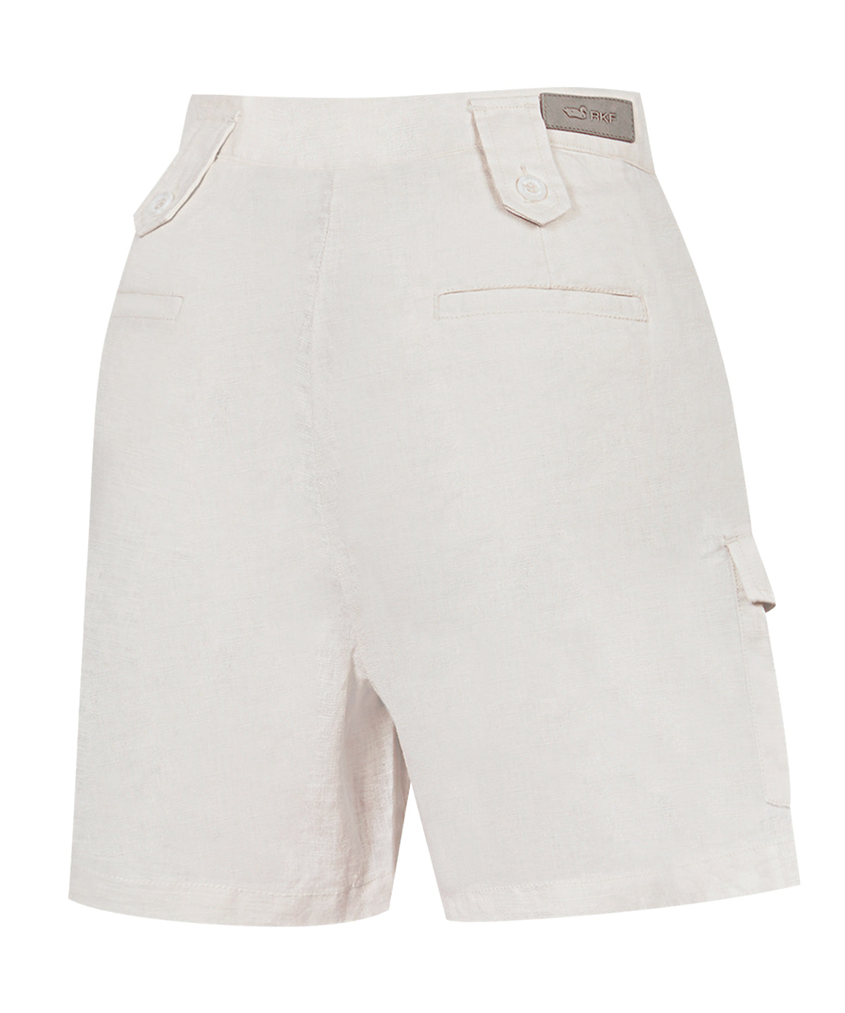 Short Lino Orgánico Mujer Rout Beige Rockford