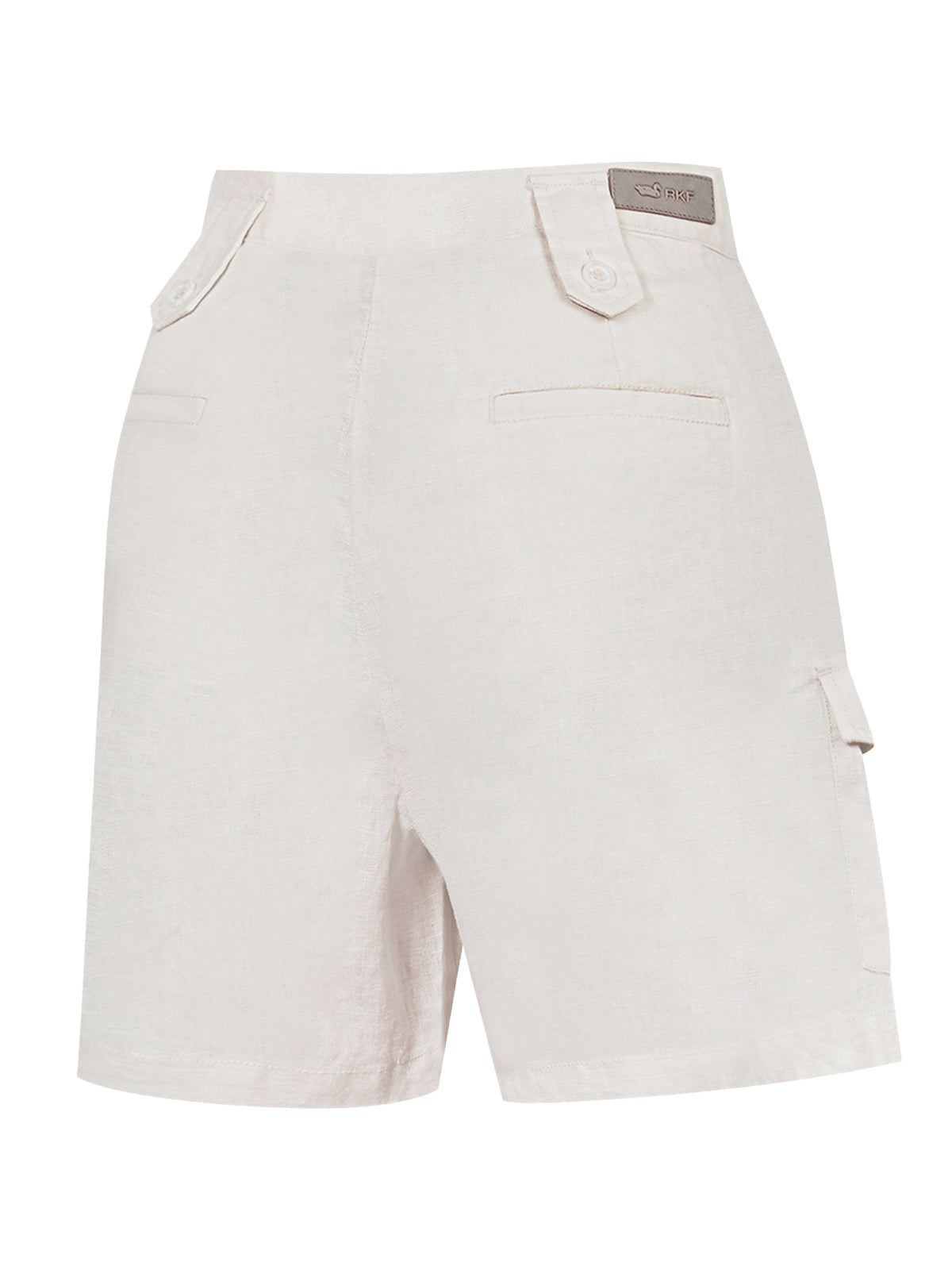 Short Lino Orgánico Mujer Rout Beige Rockford