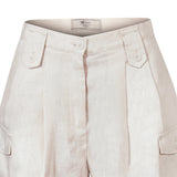 Short Lino Orgánico Mujer Rout Beige Rockford