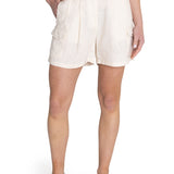 Short Lino Orgánico Mujer Rout Beige Rockford