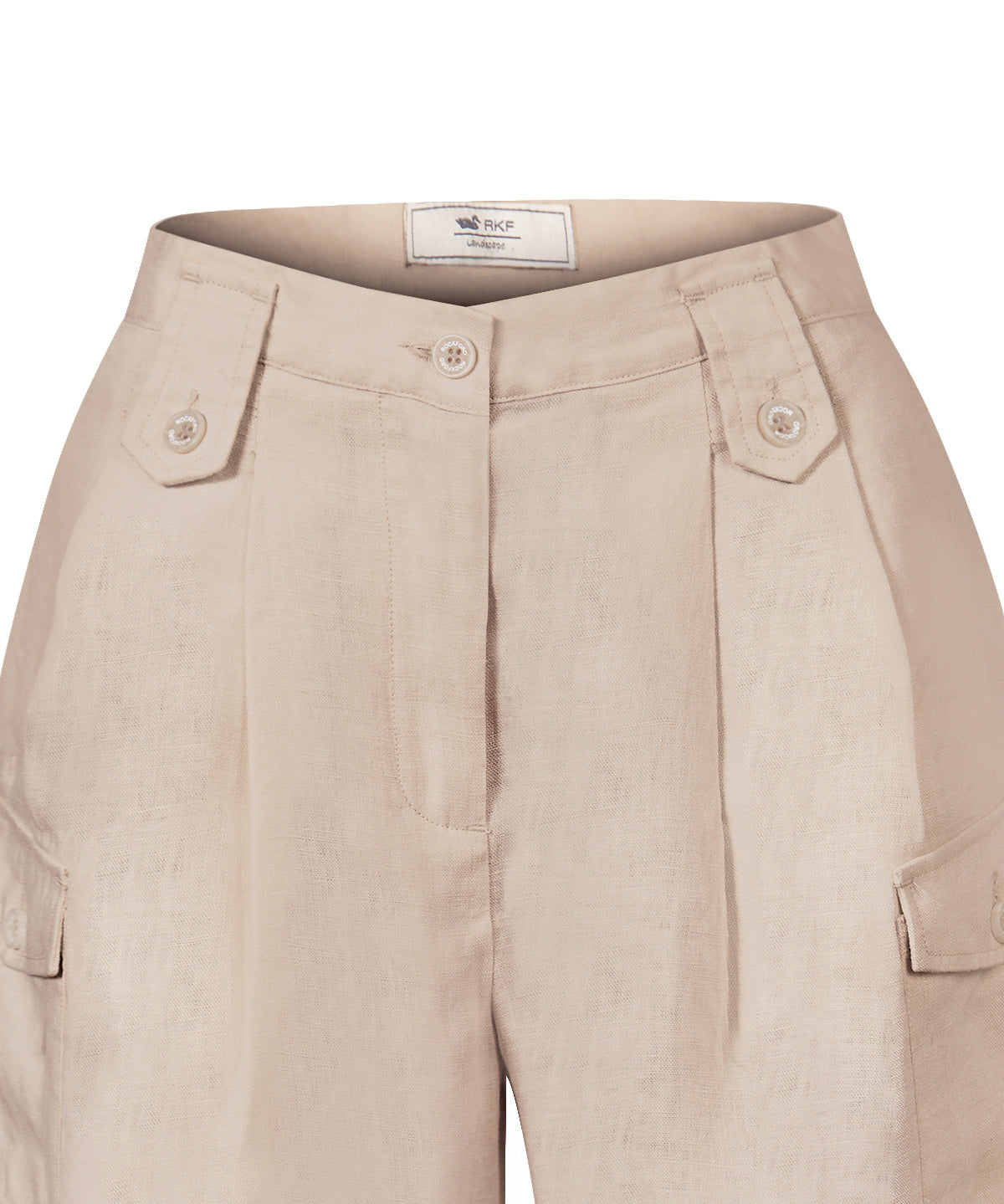 Short Lino Orgánico Mujer Rout Verde Rockford