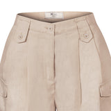 Short Lino Orgánico Mujer Rout Verde Rockford
