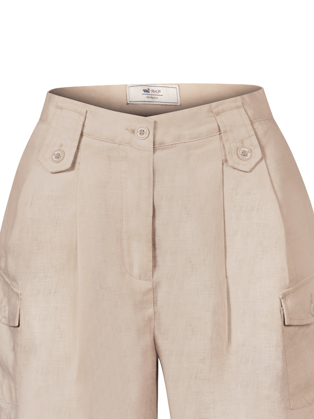 Short Lino Orgánico Mujer Rout Verde Rockford