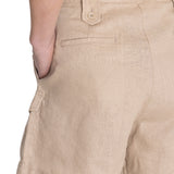 Short Lino Orgánico Mujer Rout Verde Rockford