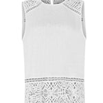 Blusa Lino Orgánico Mujer Mele Blanco Rockford