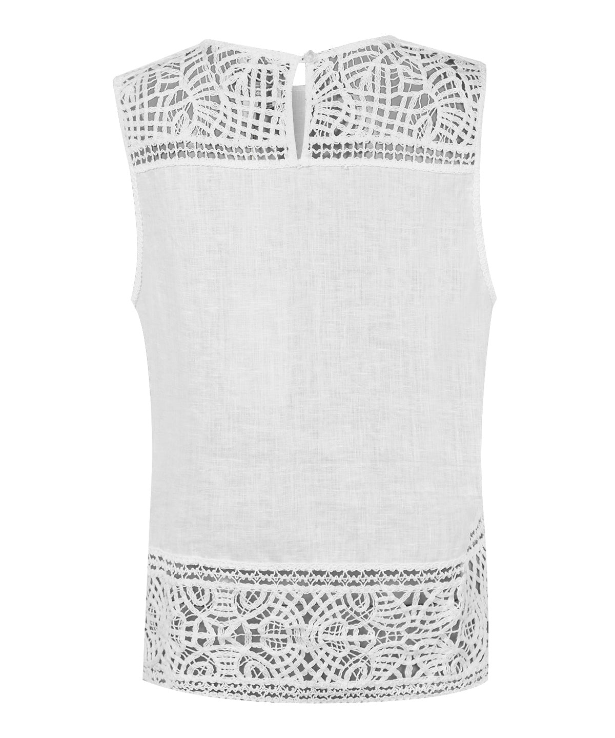 Blusa Lino Orgánico Mujer Mele Blanco Rockford