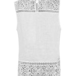 Blusa Lino Orgánico Mujer Mele Blanco Rockford