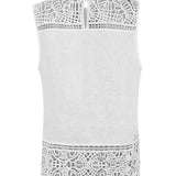 Blusa Lino Orgánico Mujer Mele Blanco Rockford