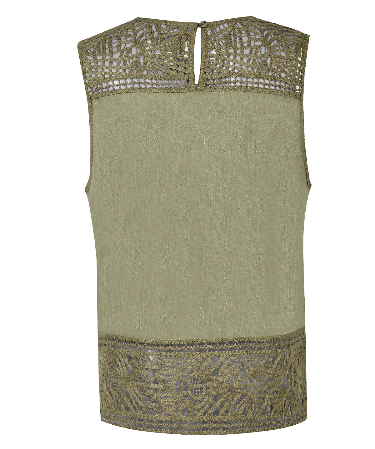 Blusa Lino Orgánico Mujer Mele Verde Rockford