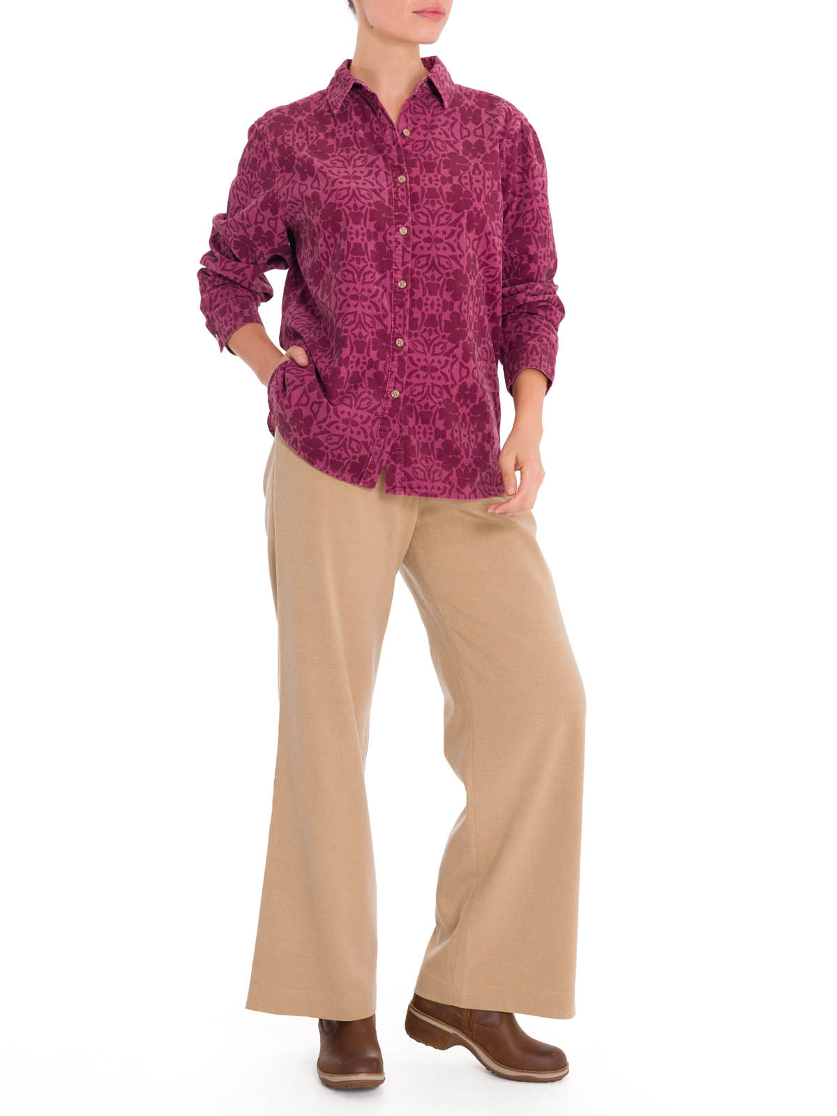 Blusa Algodón Orgánico Mujer Everest Rojo Rockford