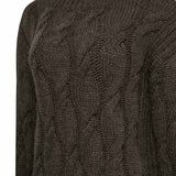 Sweater Fibras Naturales Mujer Rumany Café Rockford