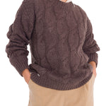 Sweater Fibras Naturales Mujer Rumany Café Rockford