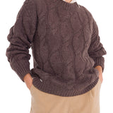 Sweater Fibras Naturales Mujer Rumany Café Rockford