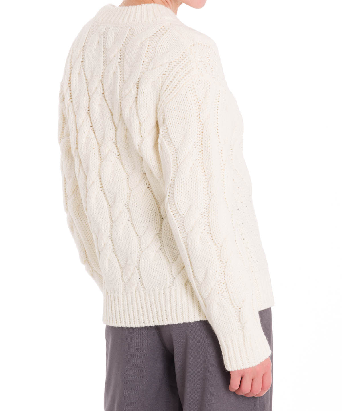 Sweater Fibras Naturales Mujer Rumany Blanco Rockford