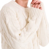 Sweater Fibras Naturales Mujer Rumany Blanco Rockford