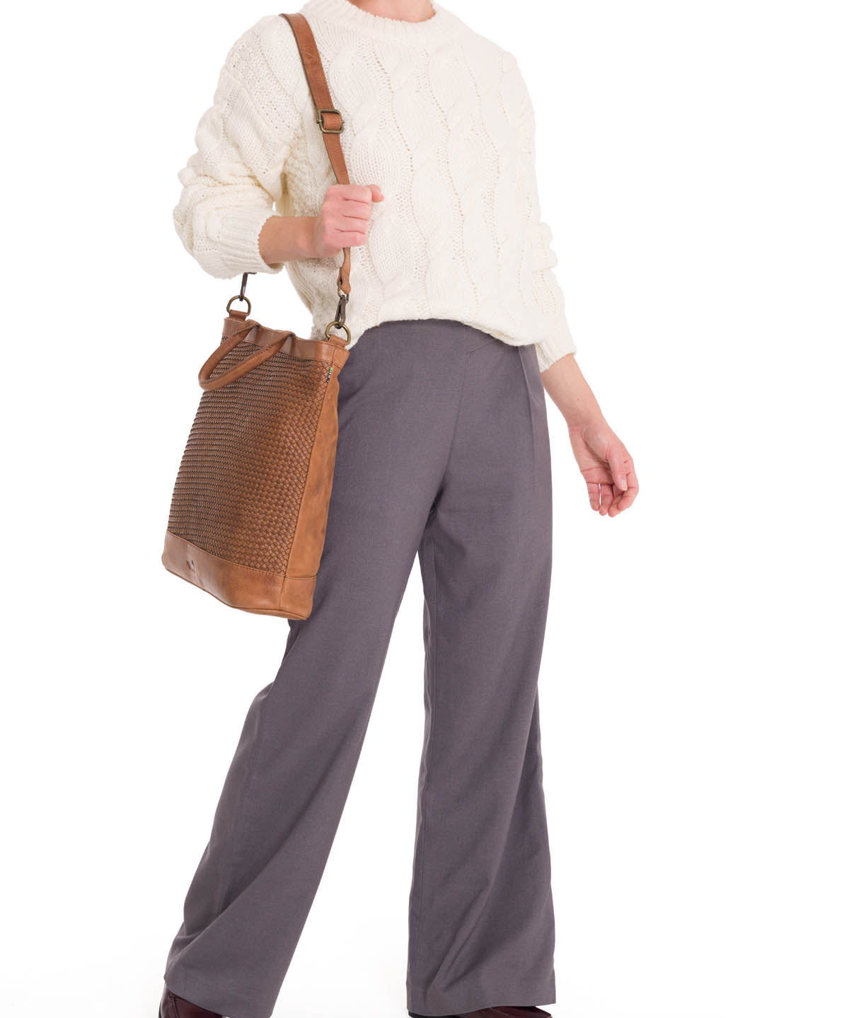 Sweater Fibras Naturales Mujer Rumany Blanco Rockford