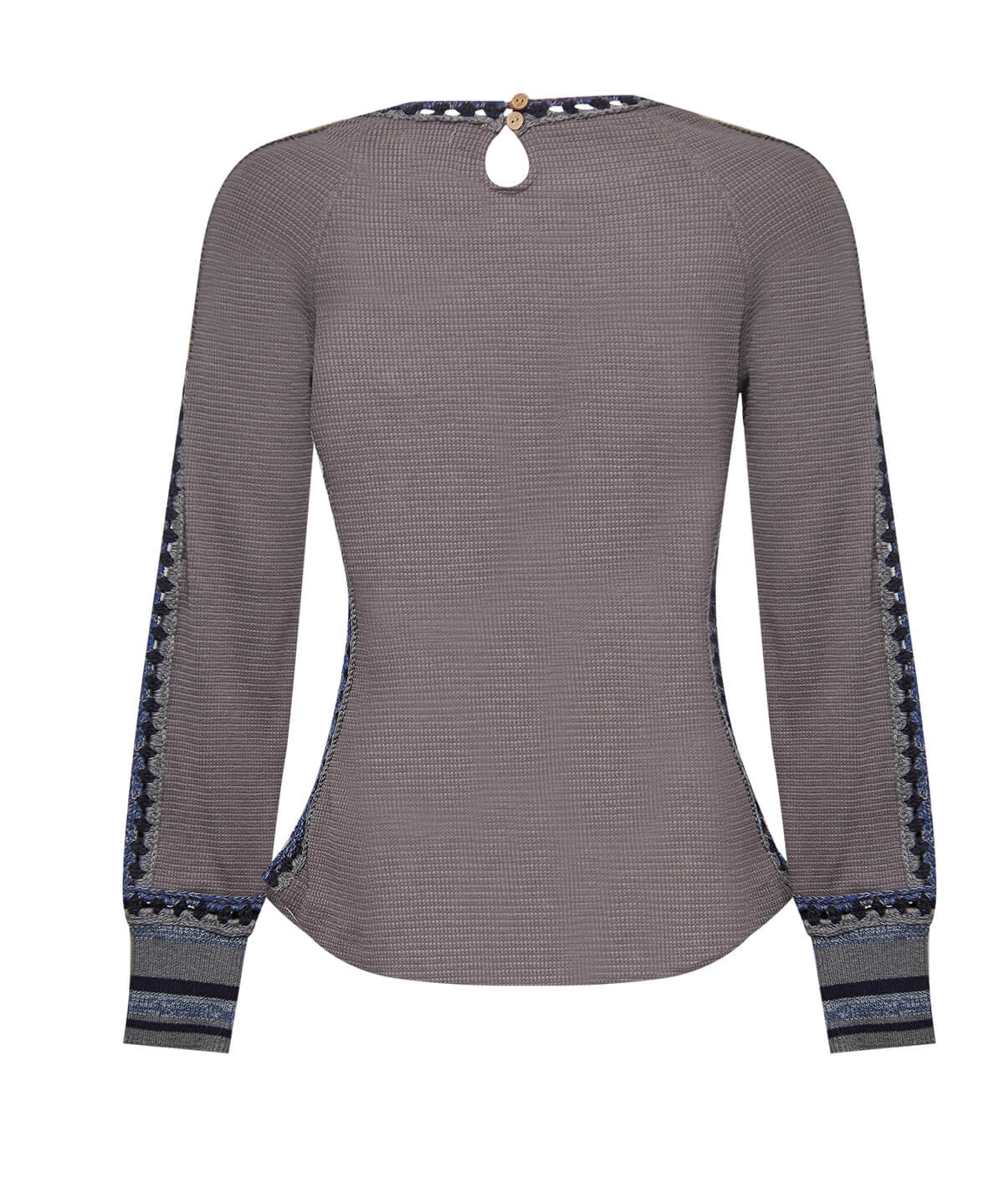 Polera Algodón Orgánico Mujer Maroma Azul Rockford