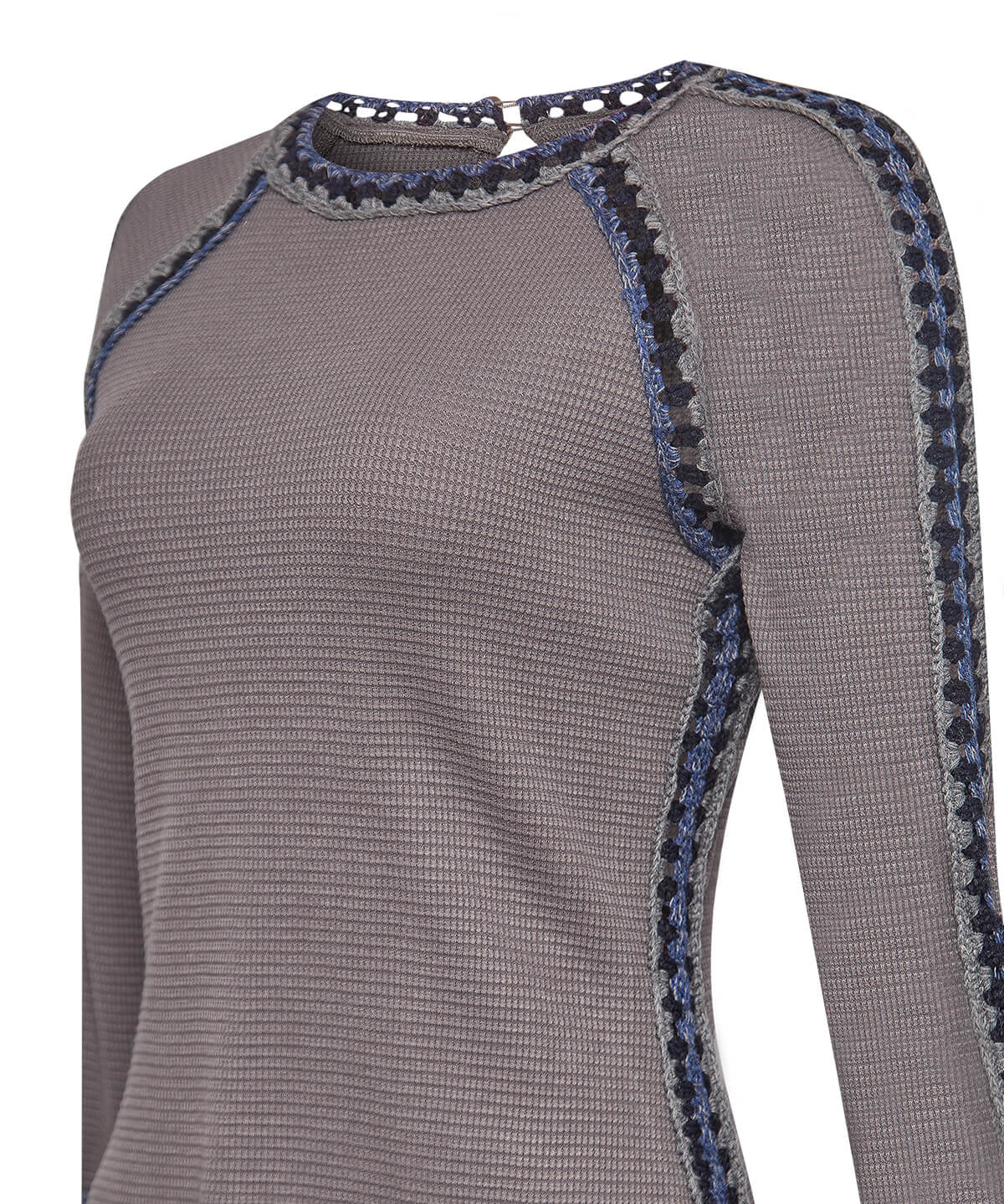 Polera Algodón Orgánico Mujer Maroma Azul Rockford