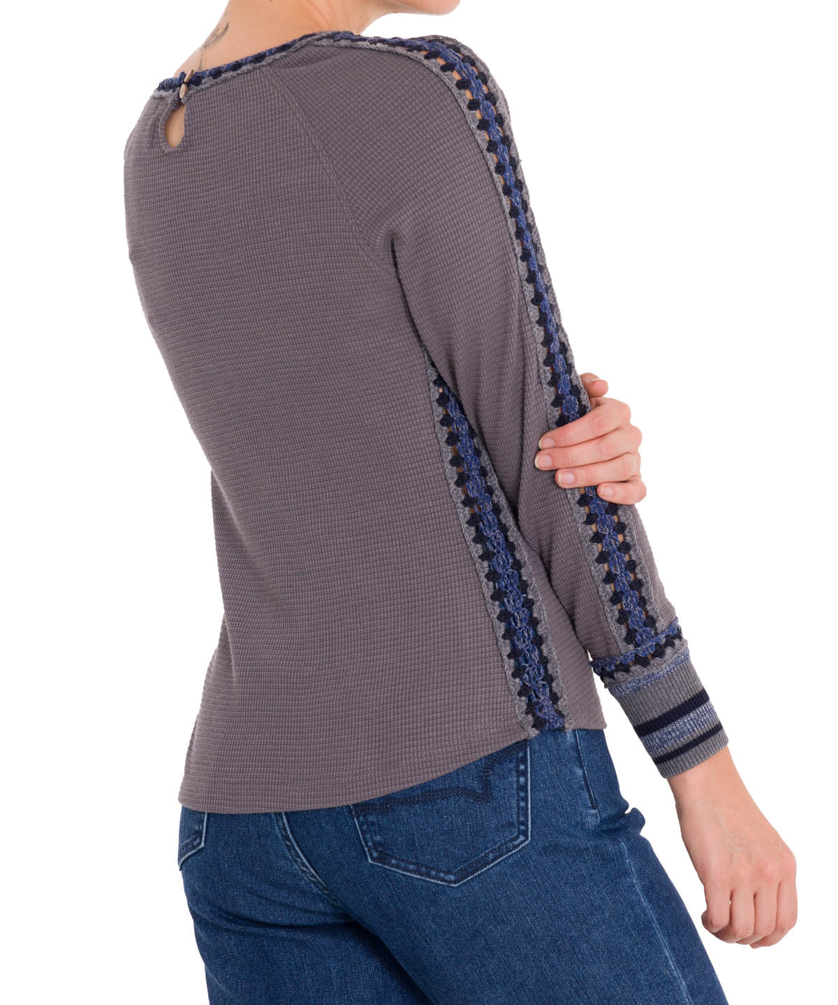 Polera Algodón Orgánico Mujer Maroma Azul Rockford