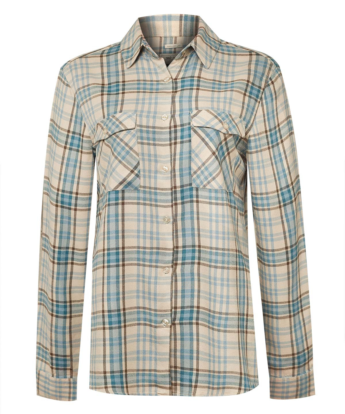 Blusa Rayón Mujer Bonete Celeste Rockford