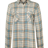 Blusa Rayón Mujer Bonete Celeste Rockford