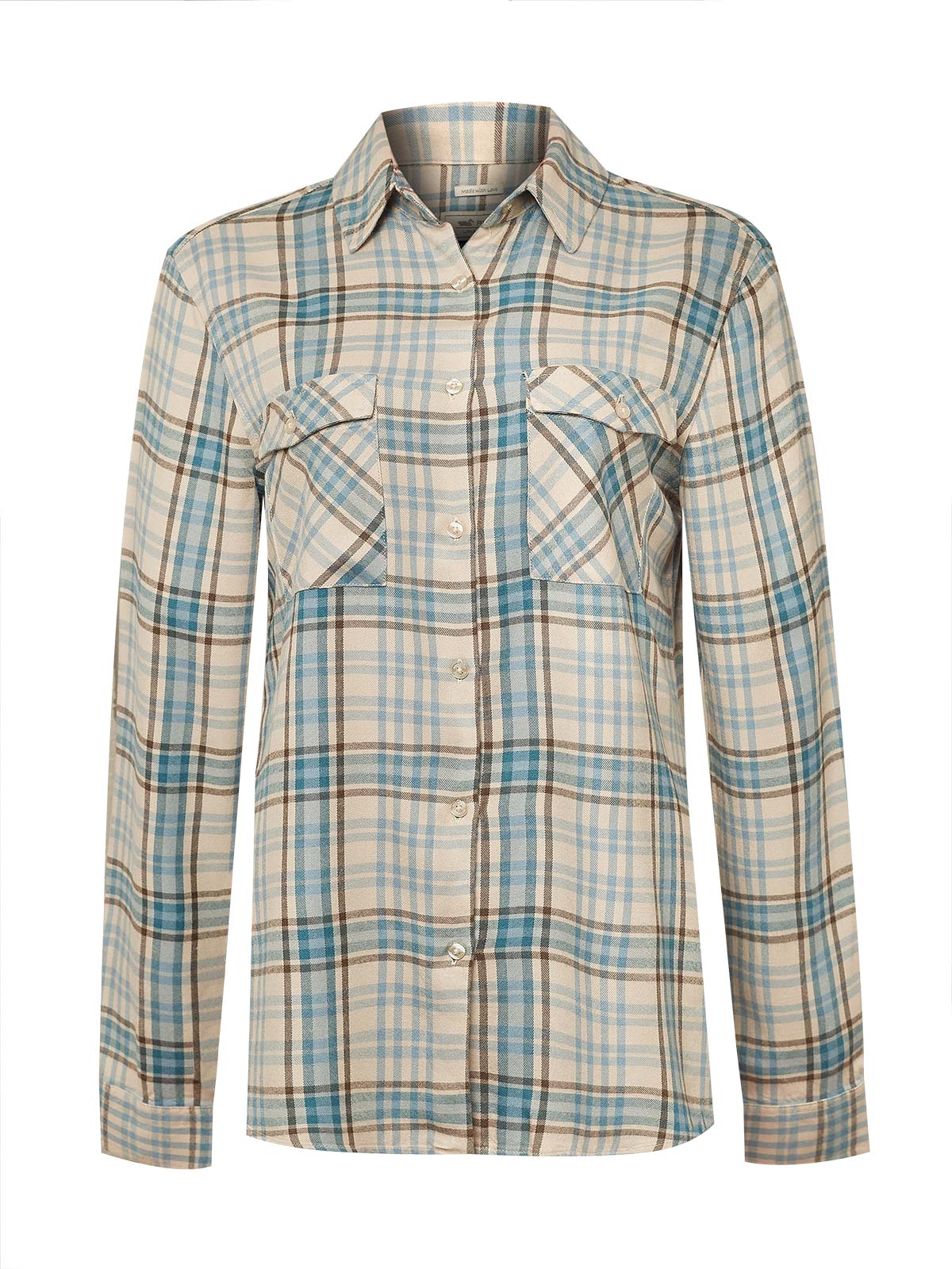 Blusa Rayón Mujer Bonete Celeste Rockford