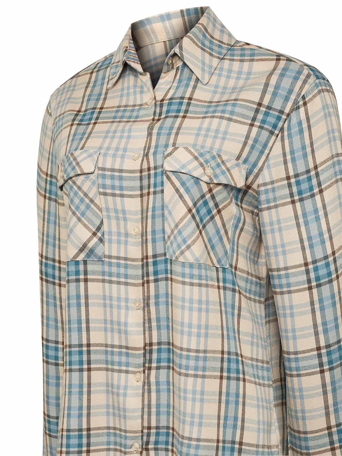 Blusa Rayón Mujer Bonete Celeste Rockford