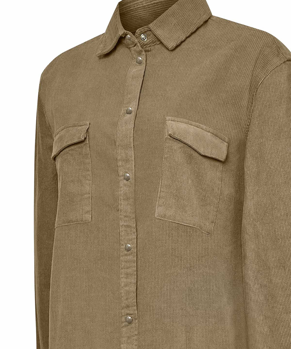 Blusa Algodón Orgánico Mujer Manaslu Café Rockford