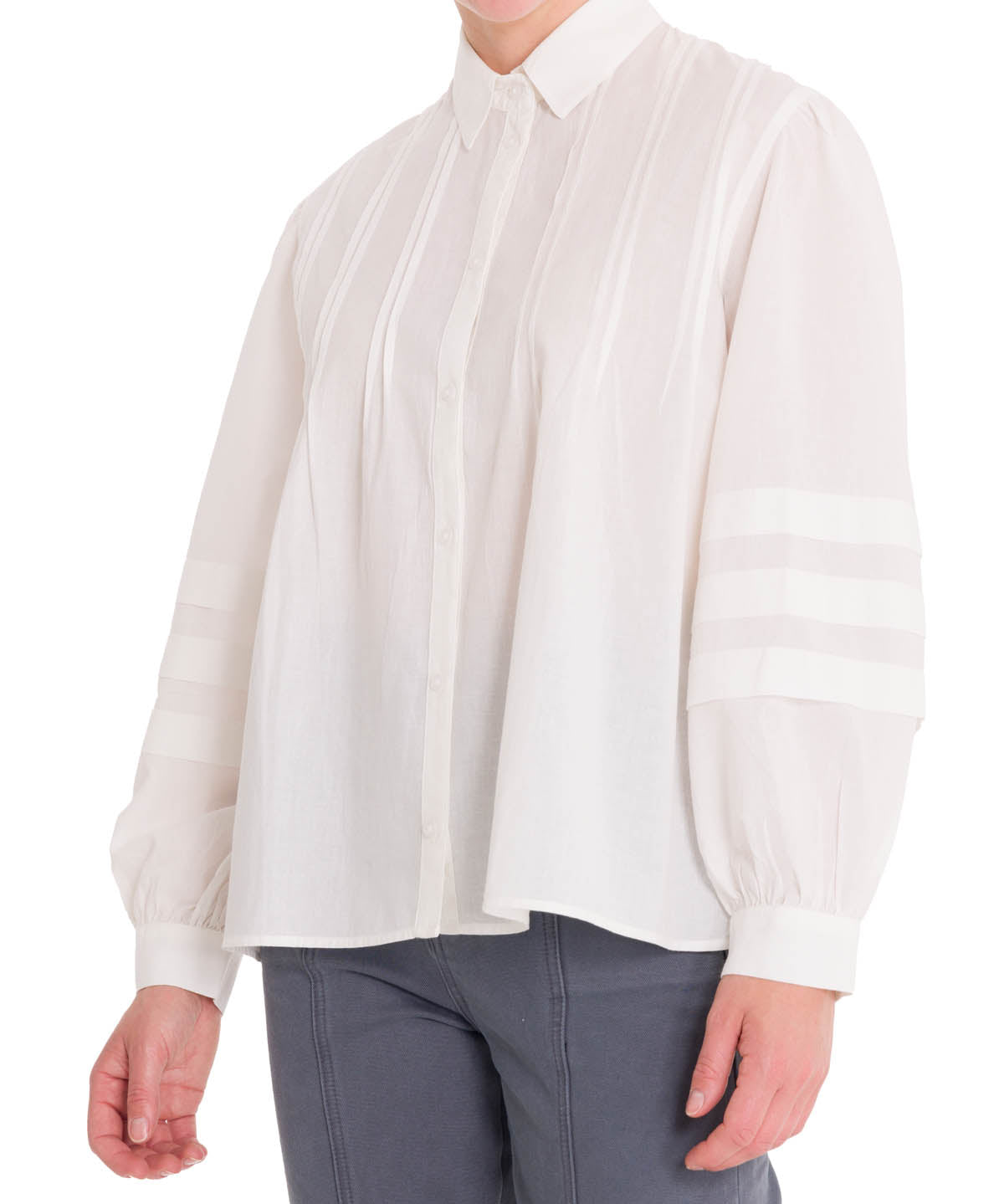 Blusa Algodón Orgánico Mujer Denali Blanco Rockford