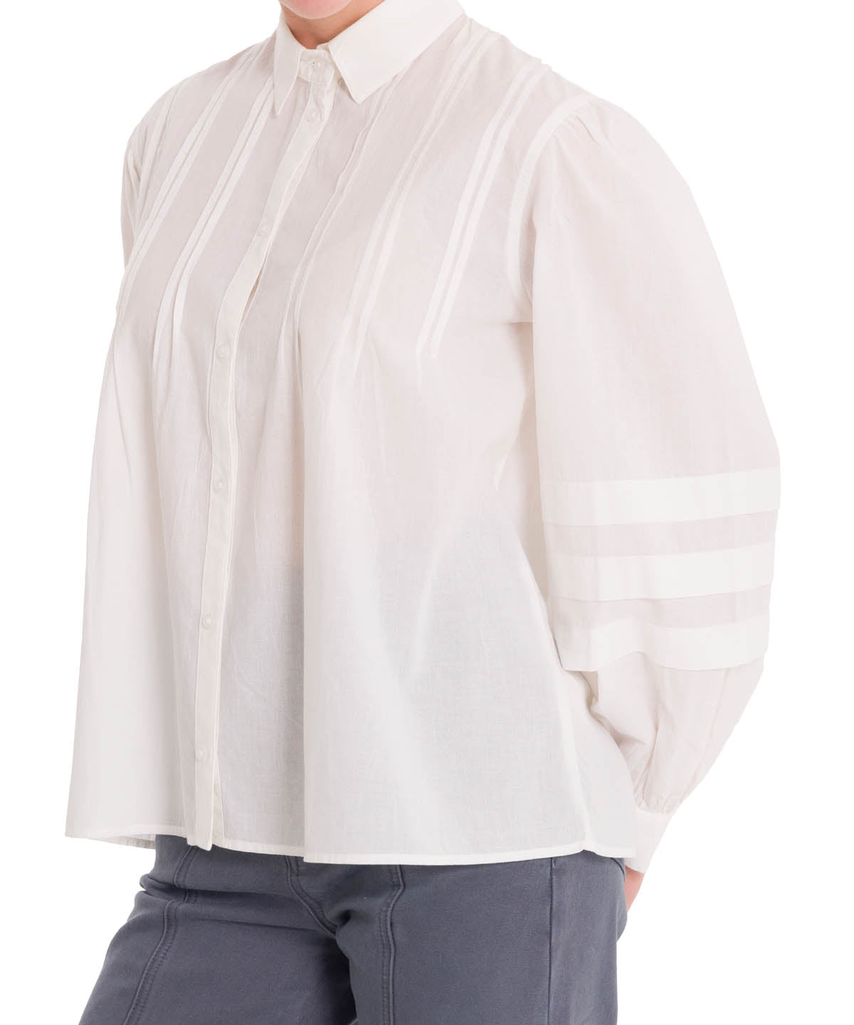Blusa Algodón Orgánico Mujer Denali Blanco Rockford