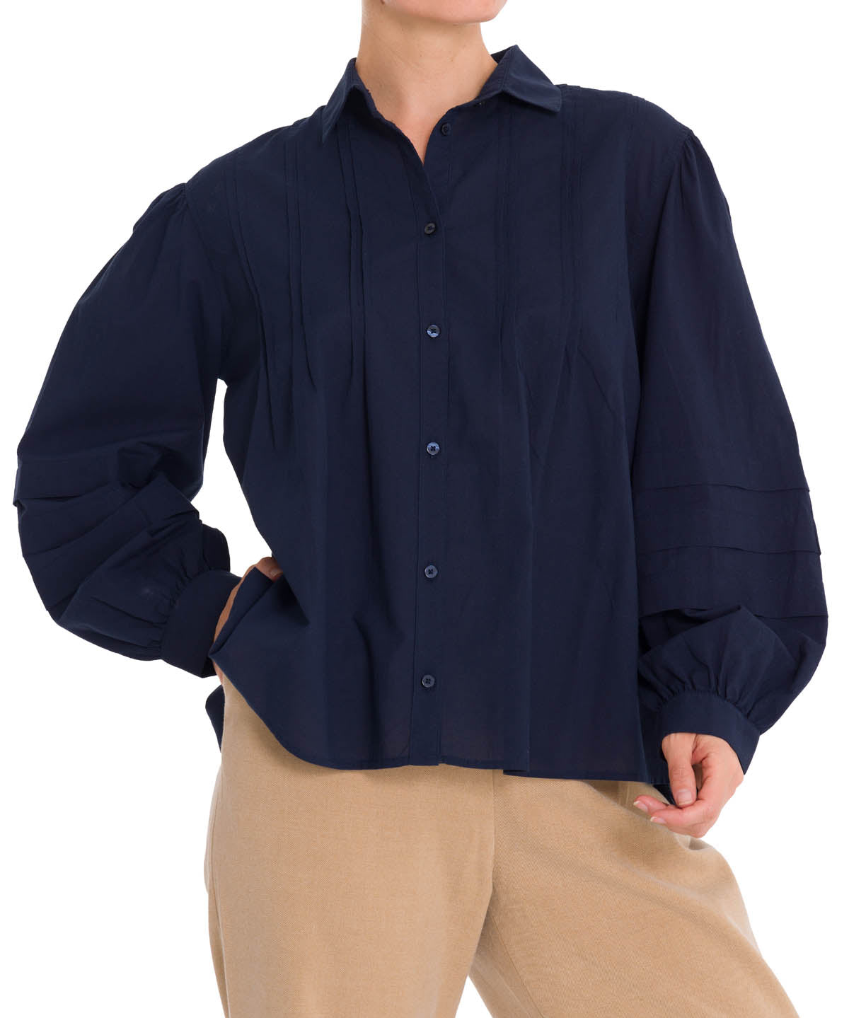 Blusa Algodón Orgánico Mujer Denali Azul Rockford