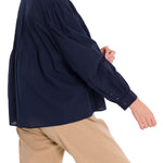 Blusa Algodón Orgánico Mujer Denali Azul Rockford