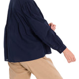 Blusa Algodón Orgánico Mujer Denali Azul Rockford