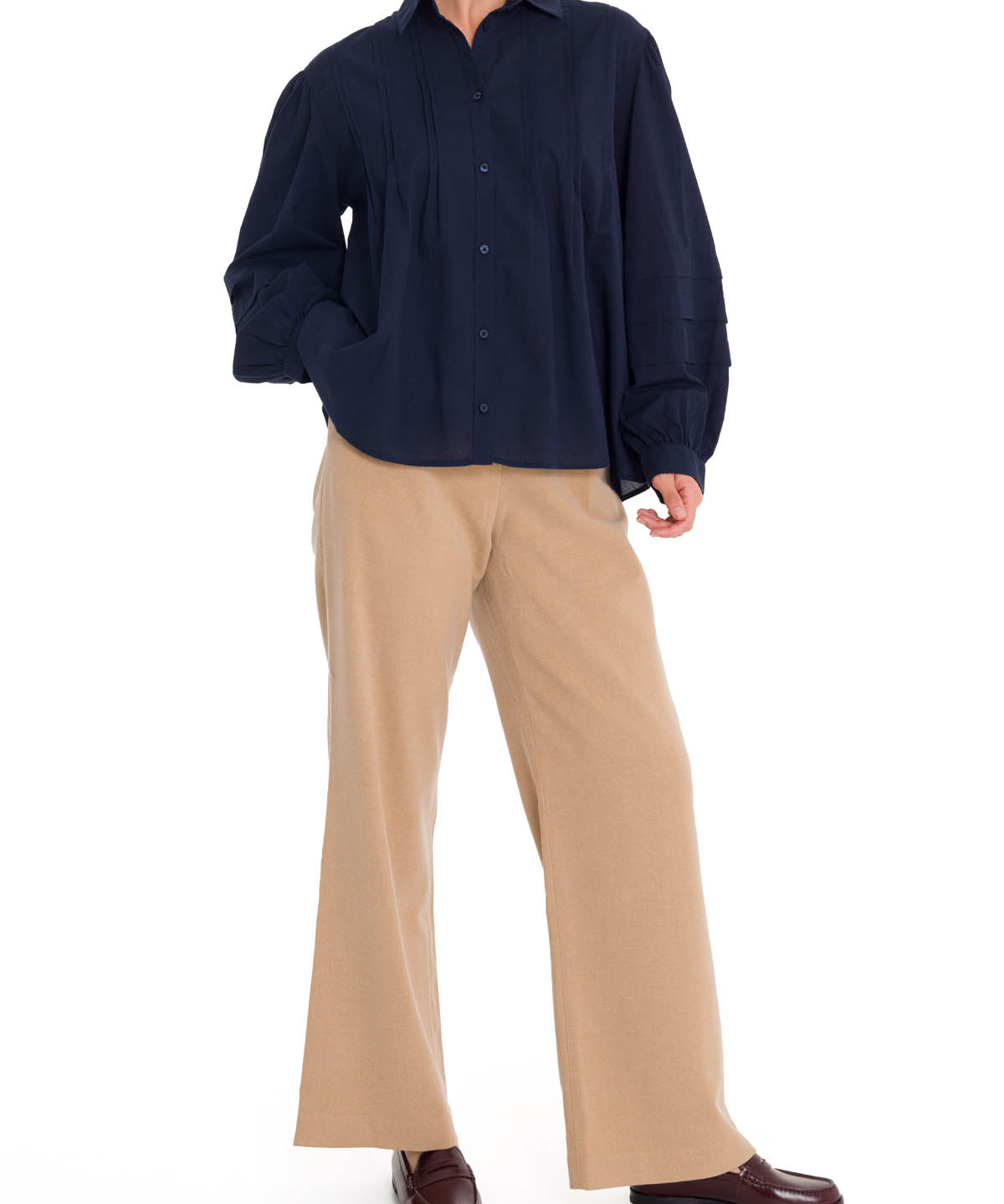 Blusa Algodón Orgánico Mujer Denali Azul Rockford