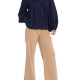 Blusa Algodón Orgánico Mujer Denali Azul Rockford