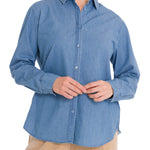 Blusa Algodón Orgánico Mujer Makalu Azul Rockford