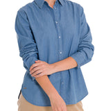 Blusa Algodón Orgánico Mujer Makalu Azul Rockford