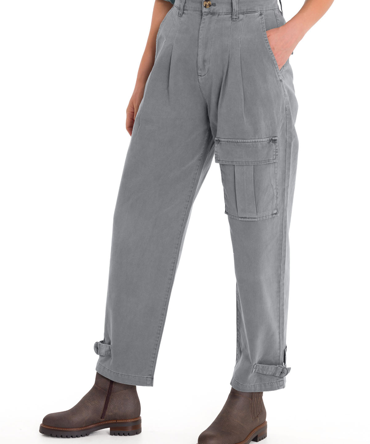 Pantalón Algodón Orgánico Mujer Mavecure Gris Rockford