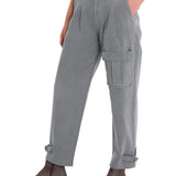Pantalón Algodón Orgánico Mujer Mavecure Gris Rockford